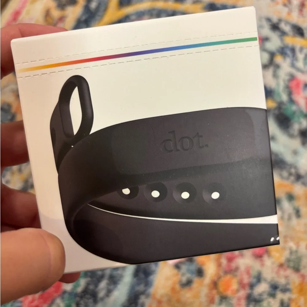 Black Fitness Tracker Wristband